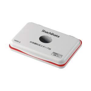 シヤチハタ 水性顔料系スタンプ台 赤 盤面サイズ56×90mm HKN-2-R グリーン購入法適応