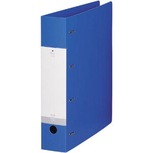 リヒトラブ D型リングファイル A4 縦 4穴 500枚収納 青 G1280-8 グリーン購入法適応 ★10個パック