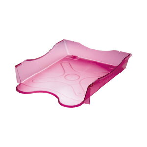ソニック メガタフトレー クリアピンク W286×D340×H65mm DA-2658-CP