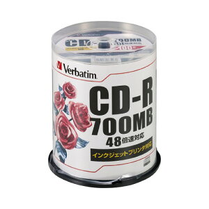 o[xC^ Verbatim CD|R 100iXshP[Xj IJPΉ SR80PP100 O[w@K