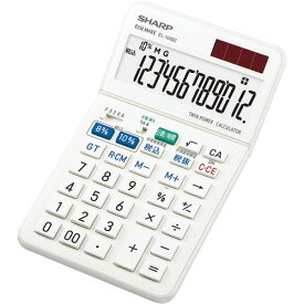 シャープ 抗菌・軽減税率対応電卓 EL−NA92−X 12桁 EL-NA92-X エコマーク
