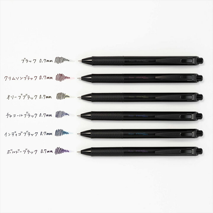 楽天市場】6色セット ぺんてる エナージェル ゲルインキボールペン 