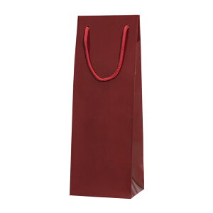 HEIKO 紙袋 手提げ紙袋 ブライトバッグ ワインLL エンジ 幅140×マチ120×高400mm 10枚入 業務用 ラッピング シモジマコード006459128