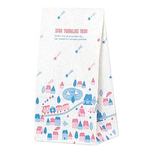 HEIKO 紙袋 角底袋 角底袋 No.4 ポッポ 幅130×マチ80×高235mm 100枚入 業務用 ラッピング シモジマコード004051400