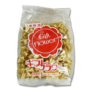 貼るだけ 簡単 ギフトフラワー 業務用 50個 ラッピング 約φ75mm ゴールド シモジマ HEIKO 001456902