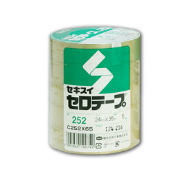 セロ テープ 5巻 24×35 No.252 粘着テープ 積水化学工業
