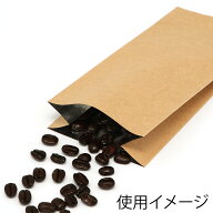 コーヒー 豆 袋 100枚 ヒートシーラー 対応 珈琲袋 100g用 脱気弁付 クラフト みすまる産業株式会社