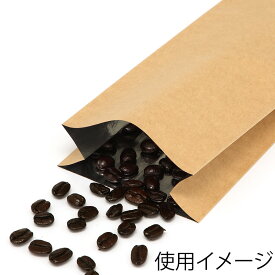 コーヒー 豆 袋 100枚 ヒートシーラー 対応 珈琲袋 200g用 脱気弁付 クラフト みすまる産業株式会社