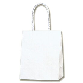 紙袋 手提げ袋 25枚入 白無地サイズ 幅160×マチ90×高195mm（16-09）PP紐 シモジマ HEIKO