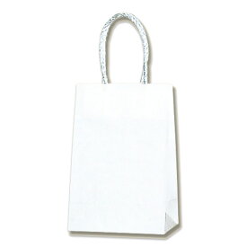 紙袋 手提げ袋 25枚入 白無地サイズ 幅160×マチ90×高235mm（16-2）PP紐 シモジマ HEIKO