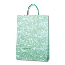 紙袋 手提げ袋 25枚入 雲竜 緑サイズ 幅320×マチ115×高450mm（2才）PP紐 シモジマ HEIKO