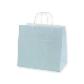 【楽天スーパーセール限定特価】紙袋 手提げ袋 50枚入 丸手紐 パールブルーサイズ 幅340×マチ220×高320mm（34-1）シモジマ HEIKO