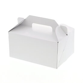 ケーキ箱 ケーキボックス 25枚 キャリーケース ホワイト 5×7 ケーキ6〜7個用 シモジマ HEIKO