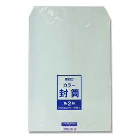 【楽天スーパーセール限定特価】カラー 封筒 100枚 角2 枠無 水 シモジマ HEIKO