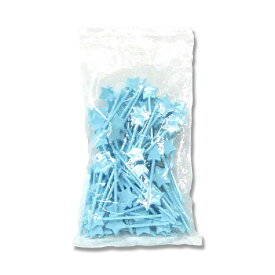 星型 ピックス 100本 #60 ブルー プラスチック 楊枝 アサヒ徳島