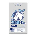ゴミ袋 45L 透明 10枚 LDポリ袋 中厚口 #03 SWAN