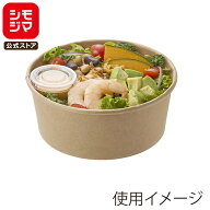 紙製 カップ 25個 使い捨て 食品容器 未晒フードカップ 浅750ml 無地 シモジマ HEIKO