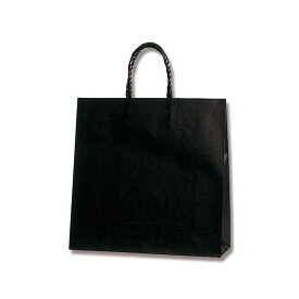 紙袋 手提げ袋 25枚入 黒無地サイズ 幅320×マチ115×高320mm（3才）PP紐 シモジマ HEIKO
