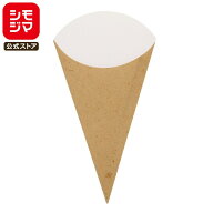 三角 ポテト 袋 100枚 L クラフトナチュラル スナック 包材 シモジマ HEIKO