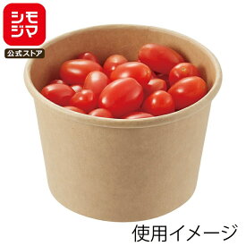 紙製 カップ 25個 使い捨て 食品容器 未晒フードカップ 中型 480ml シモジマ HEIKO