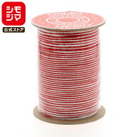紐 贈り物 1巻 贈答用紐 シルケット 150mボビン巻 赤白 シモジマ HEIKO