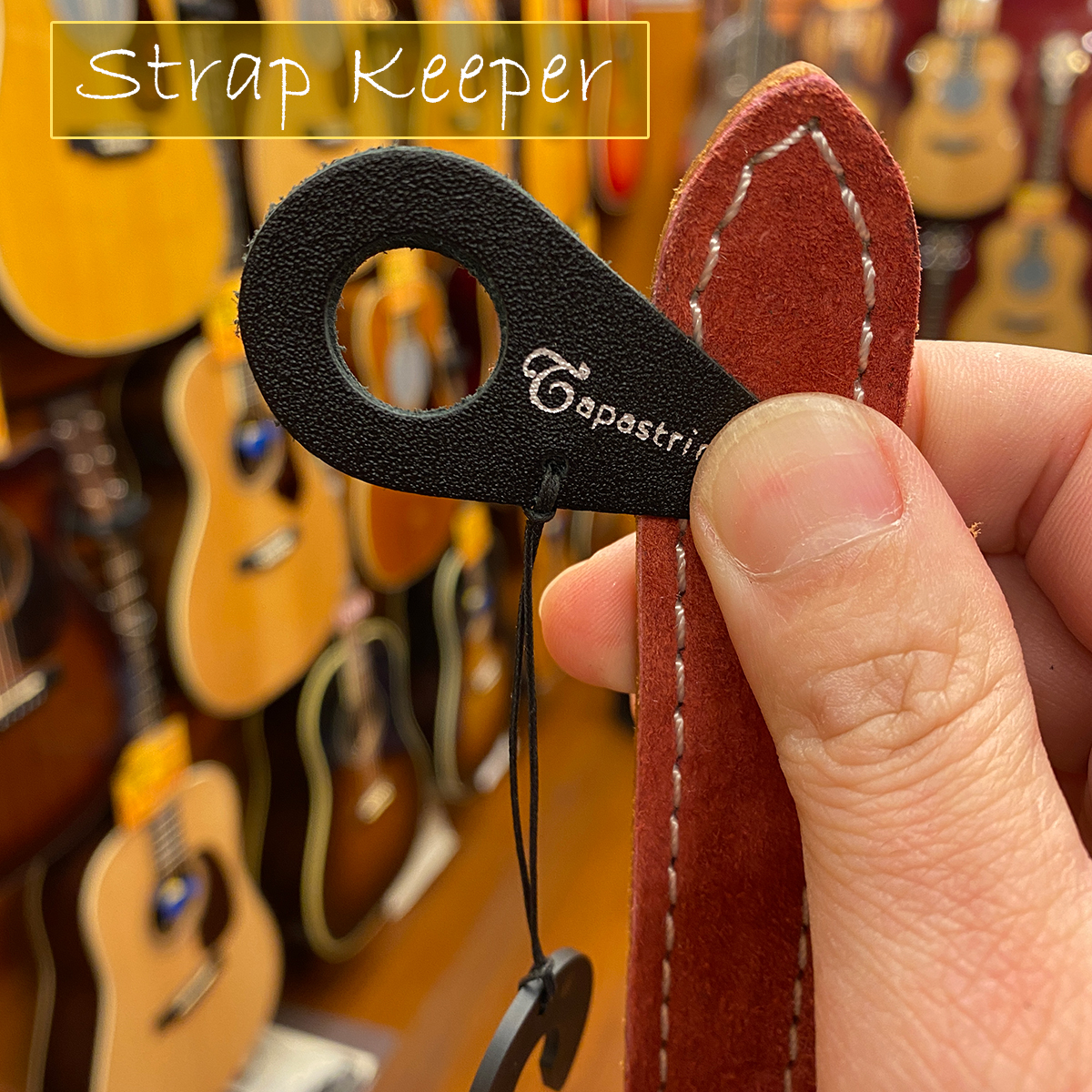 ストラップキーパー For エレアコTapastring 店 春の新作 Keeperエレアコユーザー御用達の簡単ストラップロック CareStrap Guitar