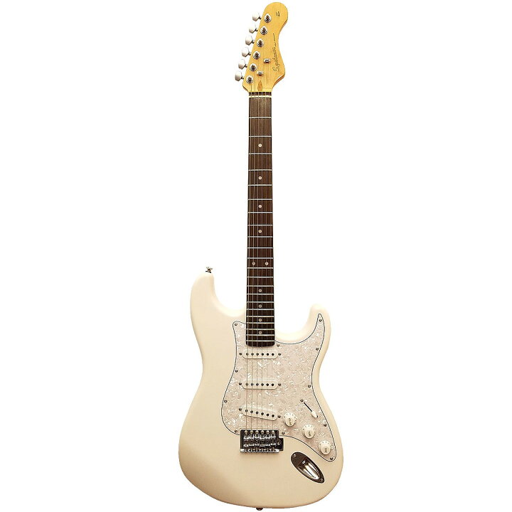 楽天市場】エレキギター 初心者オススメS.Galaner GuitarSST-PG WH  