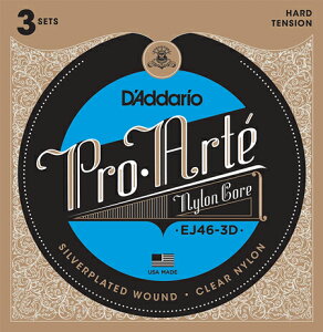 D'Addario EJ46-3D Pro-Arte �N���V�b�N�M�^�[���@3SET PACK �n�[�h�e���V����
