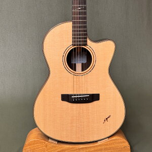 【新品】K.ヤイリ RF-120C カッタウェイ / 全面単板 / マホガニーバインディング