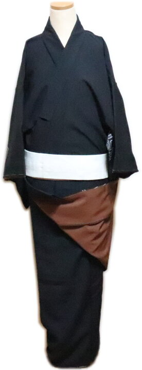 楽天市場】仕立上 男物 絵羽 附下“胴抜仕立”≪黒地 歌舞伎≫八掛仕立 