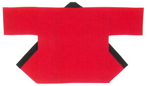 踊り半纏 赤 無地 ゆうパケット発送OK 日本製 お祭用品・祭用品・お祭衣装【法被・半被・はっぴ・ハッピ】【半纏・半天・袢纏・ハンテン・はんてん】【踊り衣装・踊り衣裳】