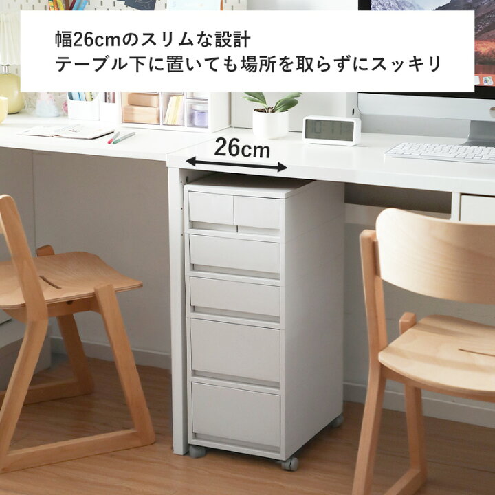 楽天市場】デスクワゴン デスクキャビネット キャスター付き サイド 