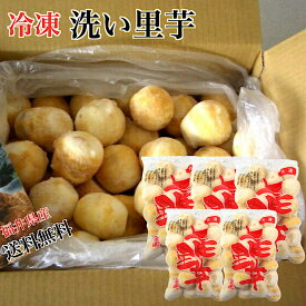 送料無料【冷凍】福井県奥越特産里芋洗いさといも秀品400g×5パック・10パック【冷凍袋】 簡単調理！！冷凍里芋　洗い里芋　越前里芋　上庄里芋　福井県のブランド里芋　大野さといも　越前大野里芋　サトイモ　福井里芋　かみしょうさといも