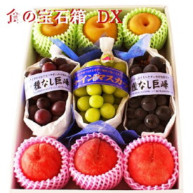果物 ギフト　フルーツ ギフト 食の宝石箱【DX】 化粧箱 御歳暮 果物 詰め合わせ フルーツ 盛り合わせ ギフト に最適！ お供え果物　お祝い 法事　御歳暮　内祝い　御見舞　フルーツギフト 送料無料