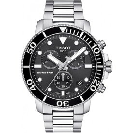 【送料・代引き手数料無料】腕時計 TISSOT 正規商品 シースター 1000 クロノグラフ 30気圧防水　 2年保証 T120.417.11.051.00 【送料・代引き手数料無料】メンズ　ギフト プレゼント ダイバーズウォッチ