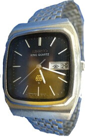 【送料・代引き手数料無料】腕時計セイコー「KING QUARTZ」中古のキングクォーツ 珍しい角型／Ref. 9923-501A1980年製年差20秒以内 ツインクォーツムーブメント【送料・代引き手数料無料】メンズ　ギフト　プレゼント　アンティーク