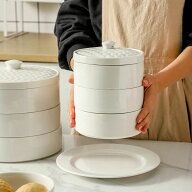 手作り せいろ 15cm　22cm 陶磁器 中華せいろ 蓋付 セット 電子レンジ調理器 本格せいろ 陶磁製 セイロ …
