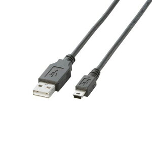�G���R��USB�P�[�u���yminiB�zUSB2.0(USBA�I�XtominiB�I�X)�m�[�}��0.5m�u���b�NU2C-M05BK