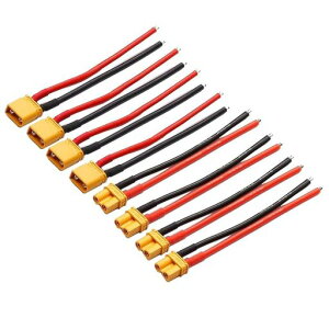 LinsyRC4�y�AXT30�s�O�e�[��XT30U�I�X���X�R�l�N�^�[�v���O15cm16AWG�V���R�����C���[�t��for2SLiPo�o�b�e���[�}�C�N��FPV�h���[���p