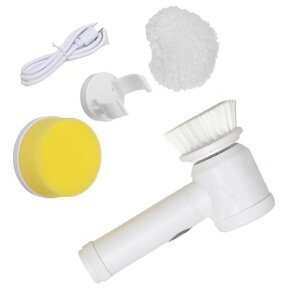 電動ポリッシャーコードレスクリーナー高速回転お掃除ブラシセット3種ヘッド付軽量万能防水頑固汚れ