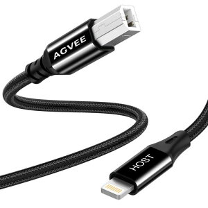 AGVEE1.5mLightningOTGMIDIP[uUSBType-BR[hiPhoneiPadiOSΉdqysAmMidiRg[[MidiL[{[hI[fBIC^[tFCX^ubN