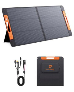 ZOUPW 110W �\�[���[�p�l�� N�^ 16BB 25%������ Type-C���ڏ[�d���� 5in1�ڑ��P�[�u���t��