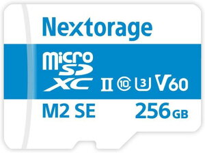 Nextorage{[J[UHS-II}CNSDJ[h256GBmicroSDXCU3V60Ǐoő280MB/sݍő190MB/sNX-M2SE256GlNXg[WmicroSDJ[h