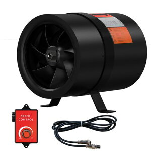 150mmダクトファンと調速機-ECモータ通風排気ファンダクト用換気扇パイプファン軸流ファン中間取付産業用排風機風量742m3/h