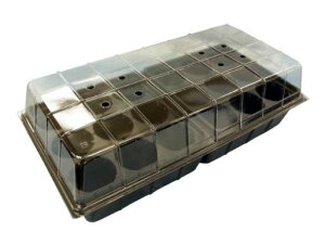 DAIM種まきハウス9穴トレー2個付き多肉植物育苗ポット種まきポット苗ポット種まき育苗ポット家庭菜園園芸種(1セット入り)