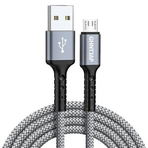 GHNTJAP �}�C�N�� USB �P�[�u�� 3M MICRO USB �P�[�u�� �����[�d USB2.0�f�[�^�]�� ANDROID�[�d�P�[�u�� �A���h���C�h�[�d�R�[�h XPERIA X/GALAXY S7/KINDLE/PS4 ���@��Ή� �i�C�����ґg��