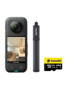 Insta360X3�o�[�`�����c�A�[�E�L�b�g360�x�J�����A�N�V�����J�����V�^1/2�C���`48MP�Z���T�[IPX8�h��5.7K360�x����72MP360�x�ʐ^��u���␳�A�N�e�B�uHDR4K��l�̎��_60fps���B��