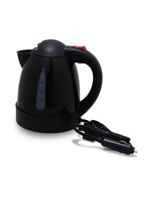 メルテック(meltec)Meltec大自工業車用電気湯沸かし器あったカーケトル(1L)DC12Vオートストップ機能・空焚き防止機能付ブラックCK-673-K