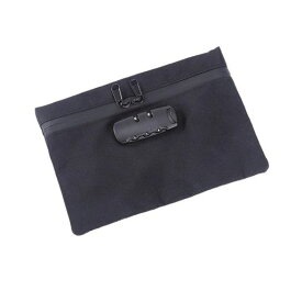 Doyime 鍵付きポーチ 小型 鍵付き袋 集金袋 貴重品ポーチ パスワードロック 大容量 手提げ 防犯バッグ 盗難防止 旅行 出張 カギ管理 通帳入れ セキュリティポーチ