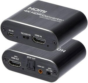 HDMI ���� ���� �f�W�^���I�[�f�B�I������ ���f�W�^��/�A�i���O�X�e���I �uHDMI����+Toslink/SPDIF+3.5mm�����o�́v���������� 4K*2K@60Hz ���� ���� 4k PS3/PS4/XBOX/Blu-ray/DVD/HD